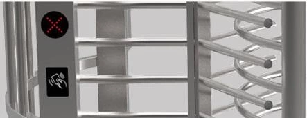 Fingerprint Barrier Turnstile Gate Bi Directional SUS304 Full Height Turnstile