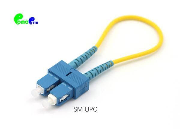 SC - SC Optical Fiber Patch Cable LSZH Duplex Collocated With SC/UPC Interface Transceiver