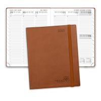Taille moyenne 2023 coutume hebdomadaire de poche de papier de programme de page du planificateur 2