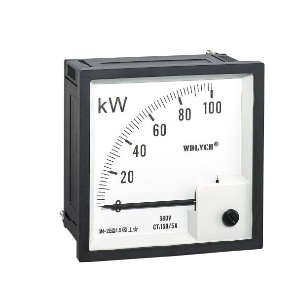 72 * 72mm 3P4W Analogue Panel Power Meter Direct Acting Indicating