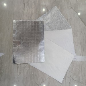 Aluminum Foil Cloth Fiberglass Composite Anti Radiation Thermal Blanket Fireproof Insulation