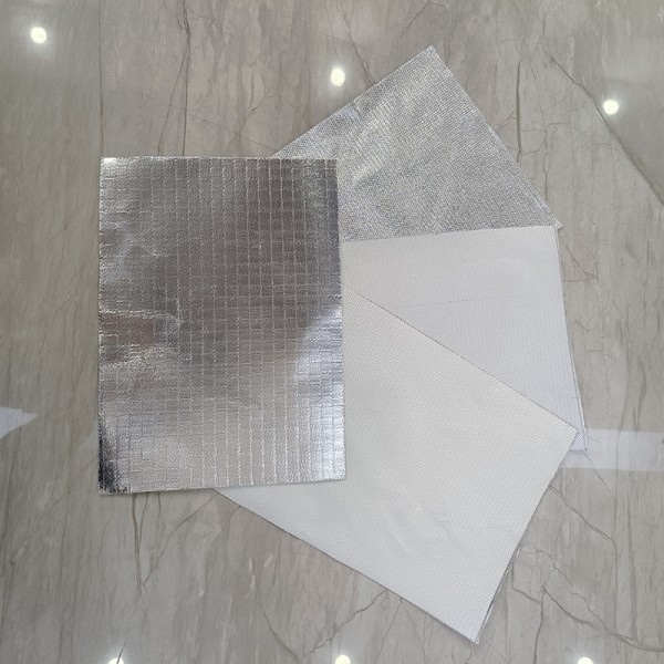 Aluminum Foil Cloth Fiberglass Composite Anti Radiation Thermal Blanket Fireproof Insulation