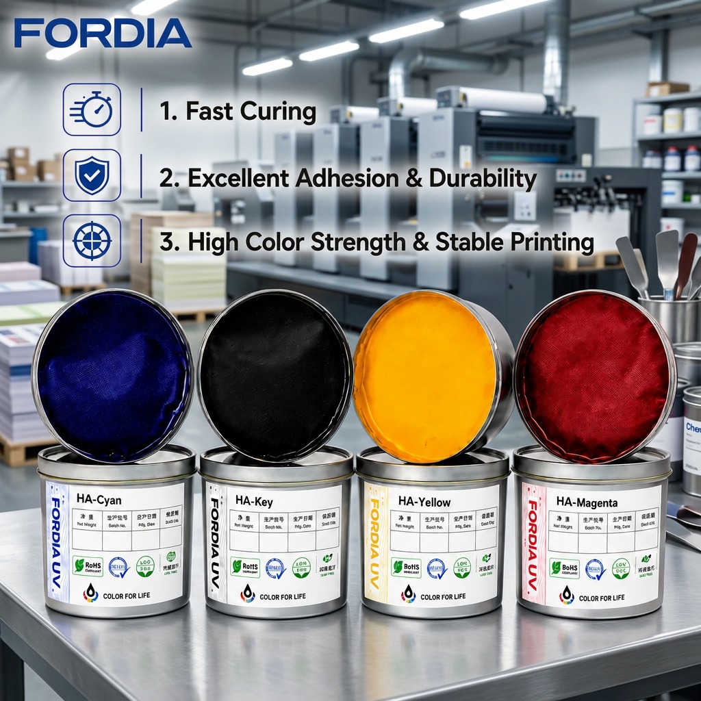 Weather Resistant UV Offset Printing Ink Cardboard Film Soy Based Low Odor