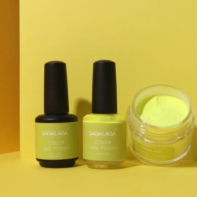 3 in 1 Gel  Nail Polish and Dipping Powder Gel Set Clear Dip Powder Base Polish High Quality Remover Wholesale Colors