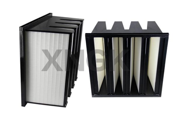 Polyester V Bank Filter 4V Design F8 for Pharmaceutical Clean Room air filter