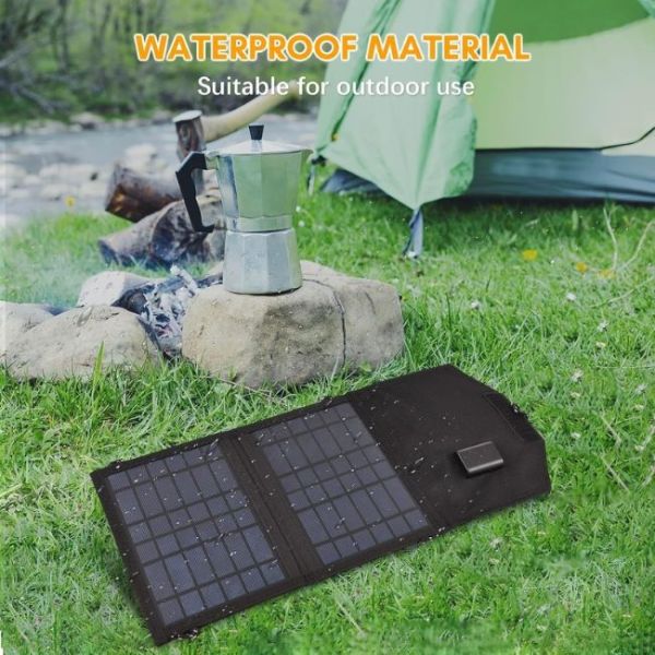 Монокристаллический кремниевый солнечный складной пакет 7W солнечный зарядчик для рыбалки