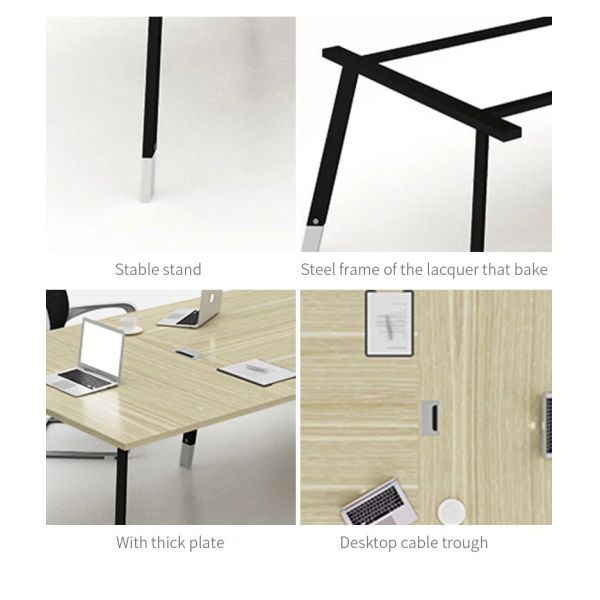 Цвет дуба таблицы конференц-зала доски меламина офисной мебели глубокий + дуба света