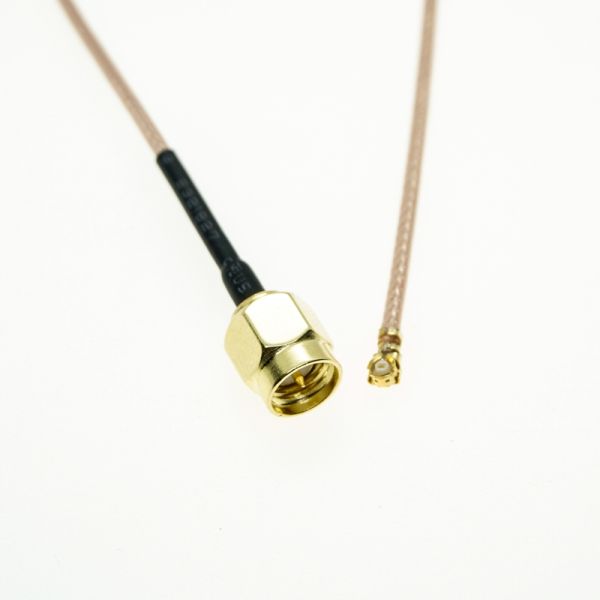 12 см Серое SMA Мужчина к IPEX Кабель с хвостом свиньи Джек Мужчина SMA к UFL Расширение соединителя Wire Booster