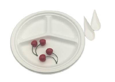 Placas biodegradáveis do bagaço da cana-de-açúcar de 9 polegadas 16g 100%