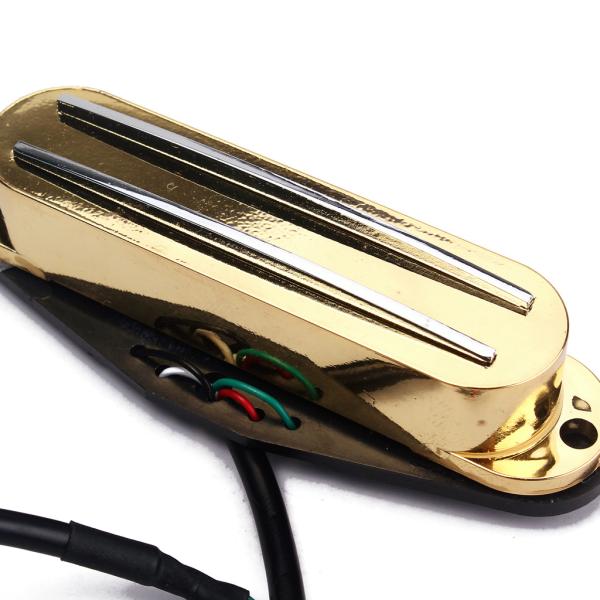 Ceramic Single Coil Bass Pickup Dual Rails DC Resistance 9~10kΩ With Screws Springs