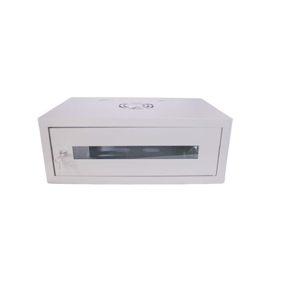 Stocked Wall Mounted Network Glass Door Server Storage Rack with SPCC Cold Rolled Steel