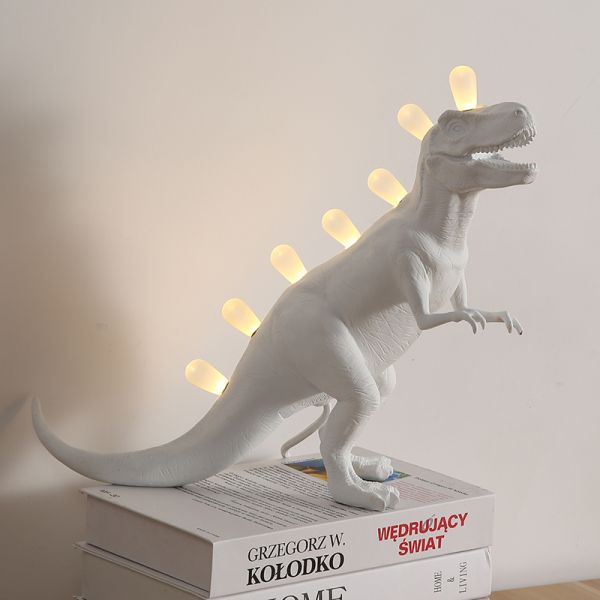 SELETTI JURASSIC Table Lamps for Bedroom Resin Bronto T-Rex Dinosaur Desk Lamp Jurassic T-Rex Table Lamp(WH-MTB-243)
