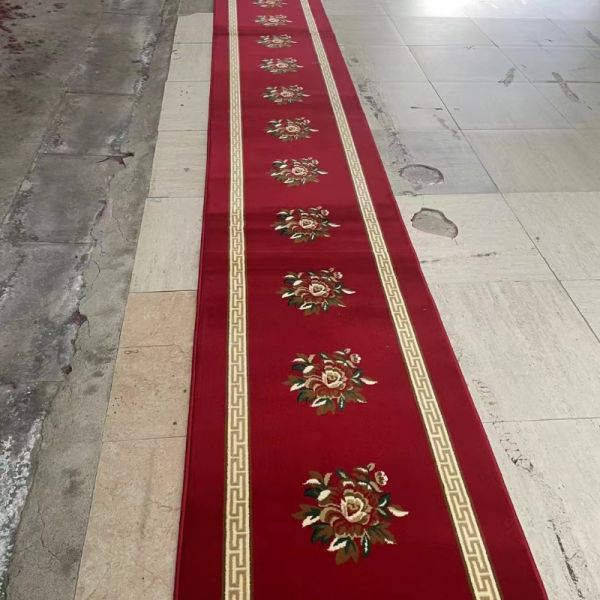 Mosque Prayer Carpet Roll in Customized Color 3.66/4m*25m for Wall to Wall Prayer