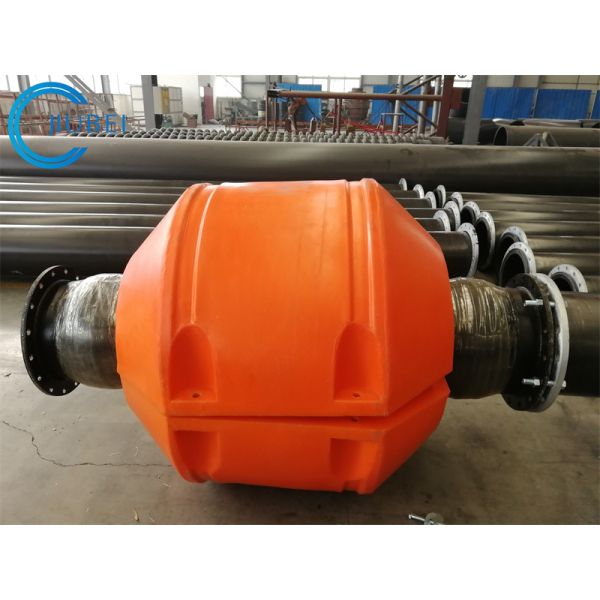 Устойчивый к ударам HDPE трубный плаватель в желтом/оранжевом цвете с производством ротационной формовки