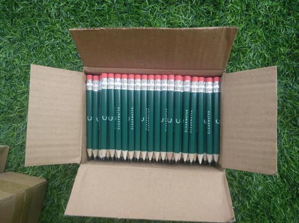 round golf pencil , wood golf pencil , golf pencil , wooden golf pen , wooden golf pencil
