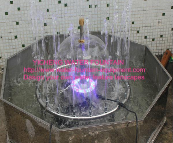 Portable Garden Decoration Dancing Water Fountain Stainless Steel Piping