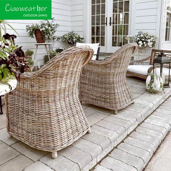 Modern Outdoor Furniture Aluminum Patio Lounge Set with Rattan Wicker Style and Comfort