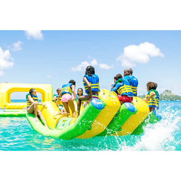 Полоса препятствий воды Вибит изготовленного на заказ парка Аква леса большая раздувная для озера