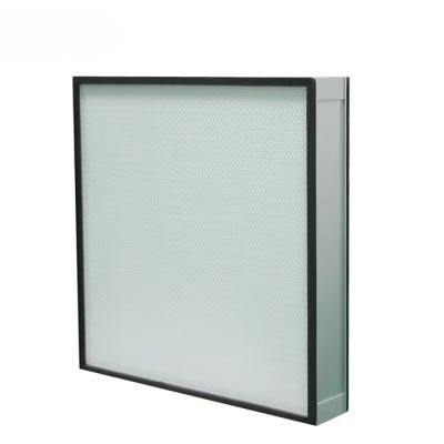 Mini Pleated HEPA Panel Filter with H13 H14 Efficiency for Custom Cleanroom HVAC and Aluminum Frame