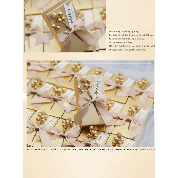 Коробки благосклонности конфеты коробки 8.66*8.66*2.56In европейского шоколада упаковывая бумажные водоустойчивые