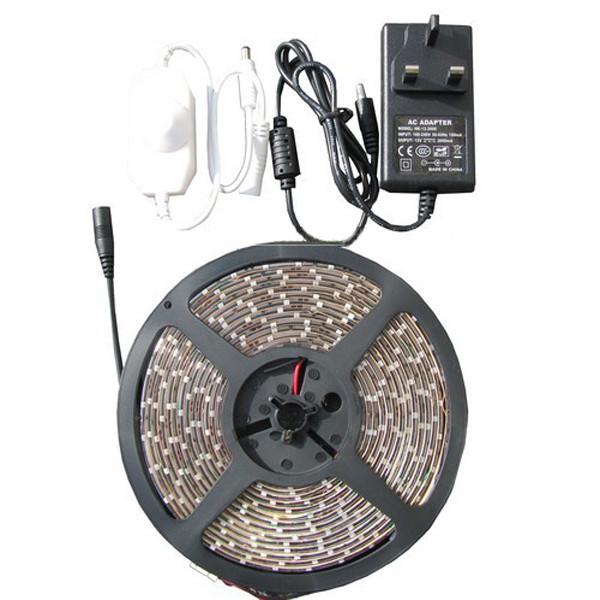Flexible SMD 5050 RGB LED Strip Lights 12V 60 LEDs/M 5 M For Home Lighting