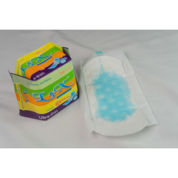 Breathable Soft Cotton Pantiliners Containing Adhesive Strip Offering Secure Placement and Gentle Skin Friendly Fabric