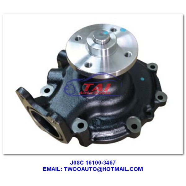 J08C 16100-3467 Car Power Steering Pump , Engine Parts J08C Water Pump HINO J08C Engine