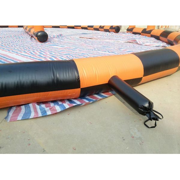 Plato 0.55mm PVC Inflatable Sports Field , Inflatabel Hamster Ball Track 22mL*15mW*4mH