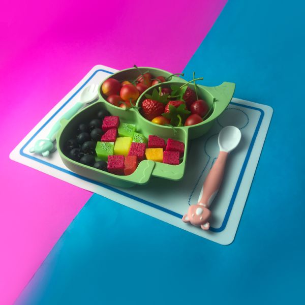 Washable Feeding Baby Silicone Placemat Food Grade Customized Logo Printing