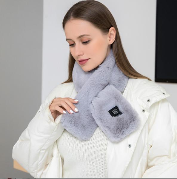 Third Gear Adjustable New Graphene Electric Heating Scarf USB Cold And Frost Resistant