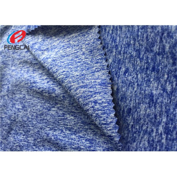 95 % Polyester And 5 % Spandex / Lycra Clothing Fabric One Side Brushed