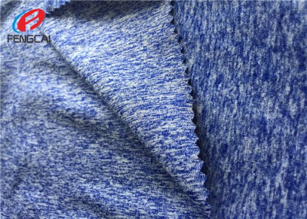 95 % Polyester And 5 % Spandex / Lycra Clothing Fabric One Side Brushed