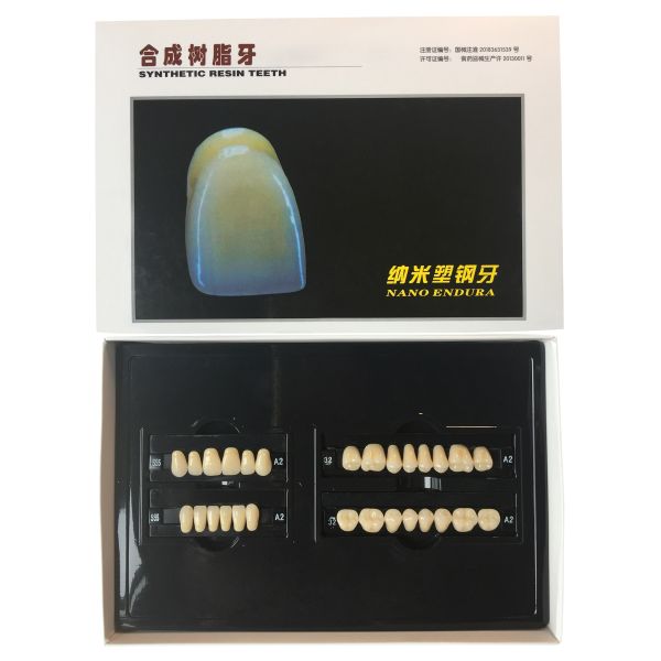 Plastic Polymer Dental Acrylic Resin Teeth A1 A3 2 Layers Dental Composite Resin