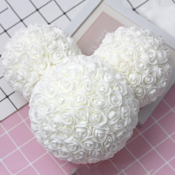 Roses Micky Mouse Head With Wrapping Paper And Gift Box For Gift Wholesale Foam ROSE  Micky Mouse