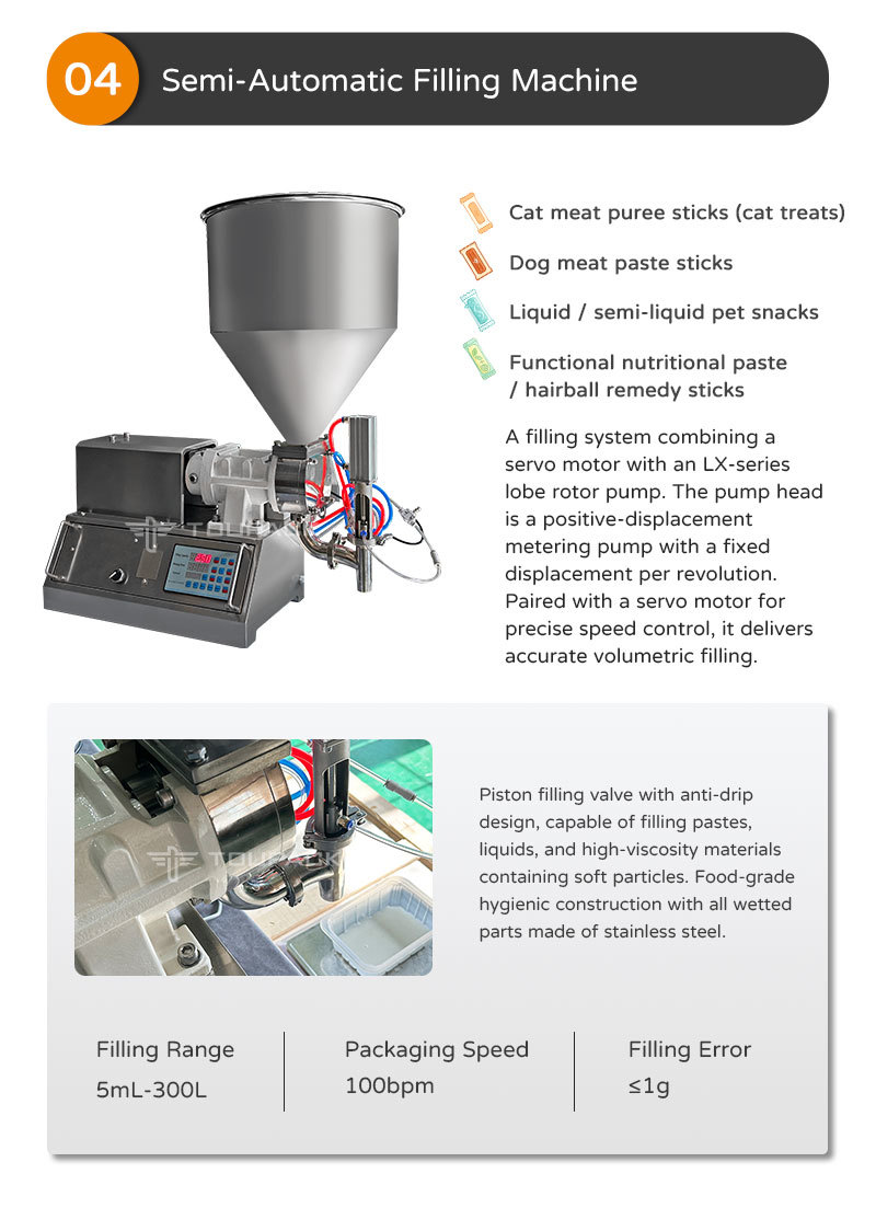 Cat Treat Stick Packaging Machine | Multi-Lane Solution