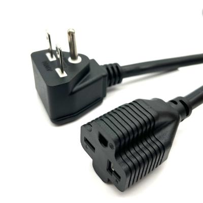 Male Female US Extension Cable , 14AWG/3C USA Power Cord with NEMA 6-15P Plug to NEMA 6-15R