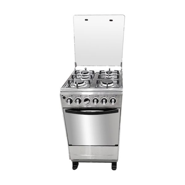 4 Gas Burners Stainless Steel Free Standing Oven Wholesale Mirror Glass Door Freestanding Gas Cooker Oven