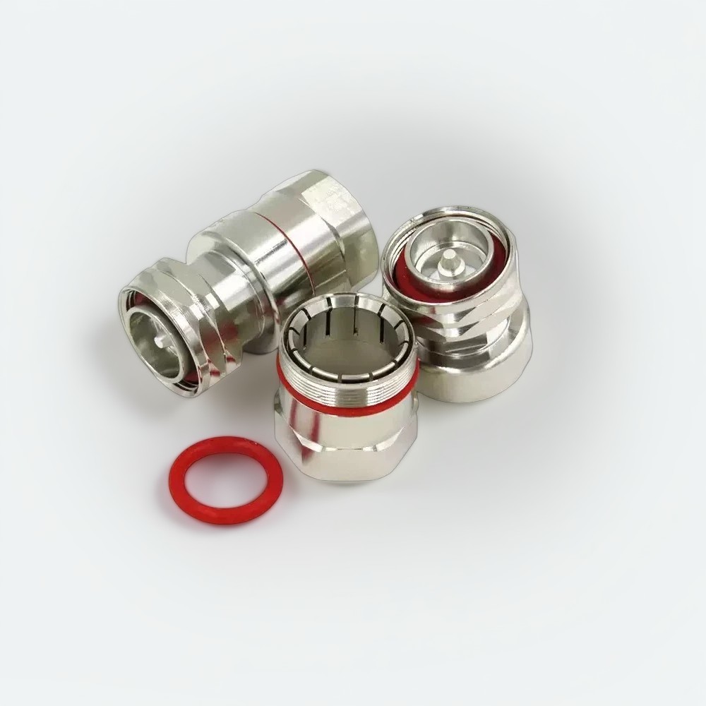 DIN 7/16 Male Straight Connector for 7/8″ Coaxial Cable | RF Feeder Connector