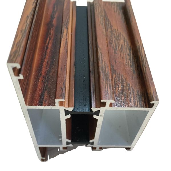 Anhui Shengxin 6061 6063 Competitive Custom Length Wood Grain Transfer Aluminum Profile