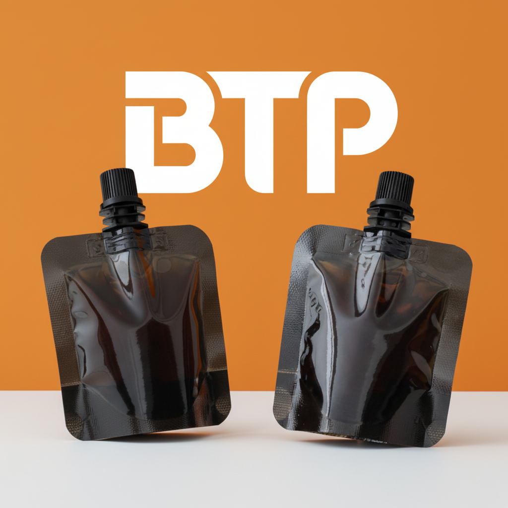 Plastic PE Moisture Proof Beverage Stand Spout Pouch for Vodka Whisky Juice Mineral Water Coffee with Black Gravure Printing