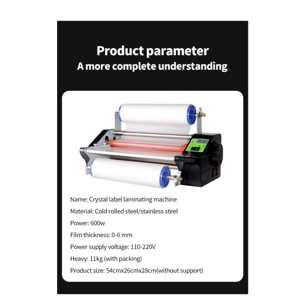 KECAI 2025 UV Film Sticker Roll to Roll Cold 30cm Laminating Machine A3 Size Format Full Automatic Laminator