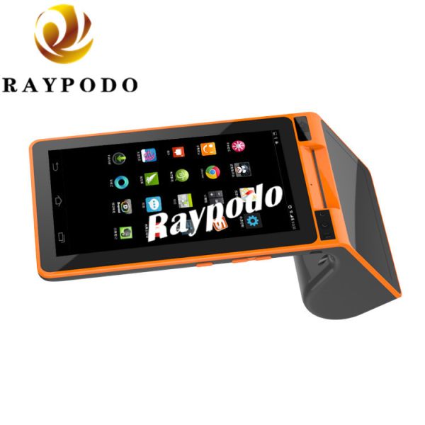 Dual Screen Personal Digital Assistant 7'' POS Terminal With NFC Thermal Receipt Printer