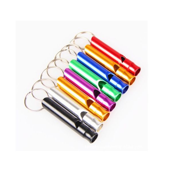 Metal Color Random Dog Training Products , Pocket Dog Training Whistle