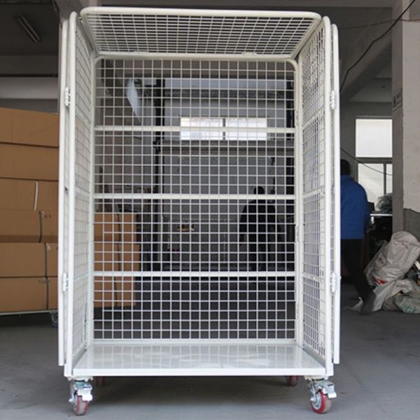 Нагрузка вагонетки тележки склада складная нося 500kg для того чтобы оцинковывать покрытый инструмент автомобиля клетки крена