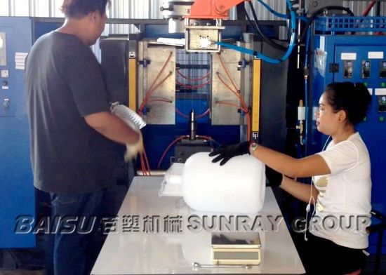 5 Gallon Water Bottle Bottle Molding Machine , 88.5 KW Power Plastic Molder Machine SRB80