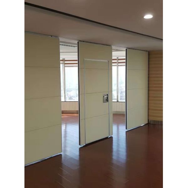Conference Room Movable Partition Walls , 65 mm Sliding Door Roller Soundproof Room Dividers