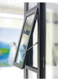 Ventilation 1.8-2.0mm Aluminum Awning Window With Top Hung Outward Opening