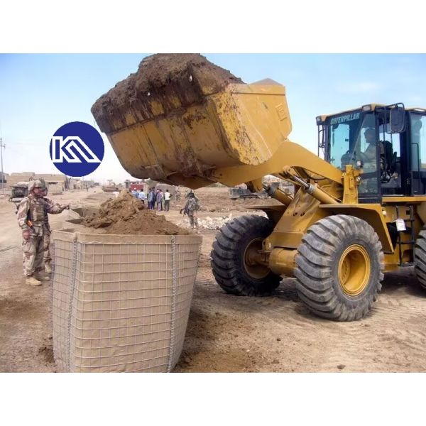Anti-Corrosion Heavy Duty Gabion Barrier Galfan Coating Mi10 Defensive Barrier For Emergency Retaining Wall