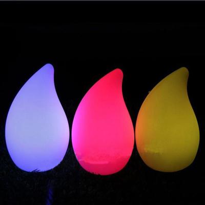 color changing illuminated peach shape table lamps