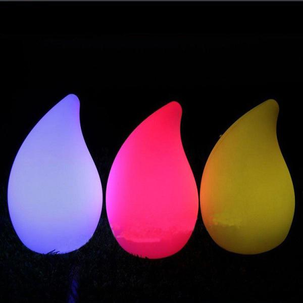 color changing illuminated peach shape table lamps